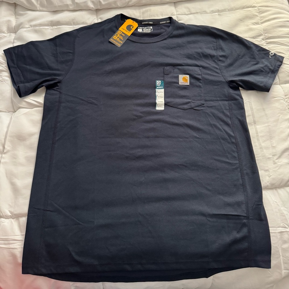 Carhartt Men's Navy Blue T-Shirt